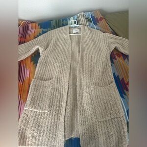 Abercrombie & Fitch Beige Knit Cardigan